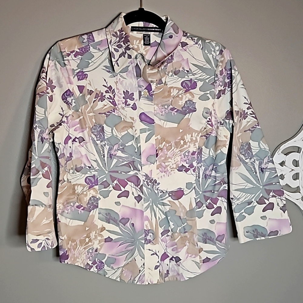 Floral button up shirt
